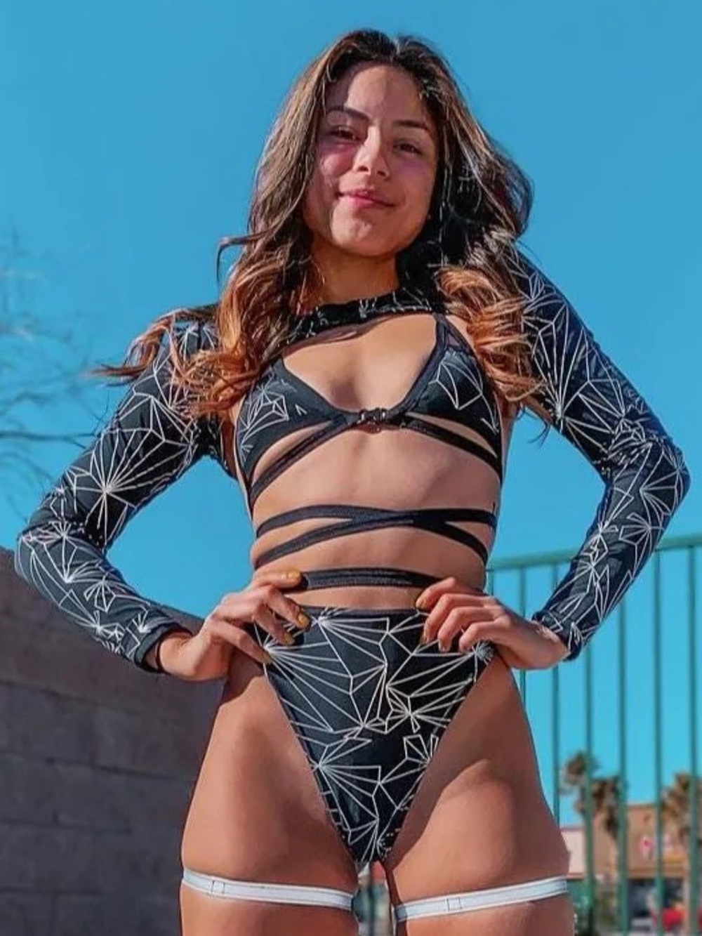 Lyte Couture Refraction Reflective Cage Festival Rave Top